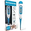 Thermometer for Kids, Babies and Adults [Reliable Oral and Rectal 20 Sec Measurements] Easy to Use, Flexible Tip, with Smiley Fever Indicator, IPROVEN