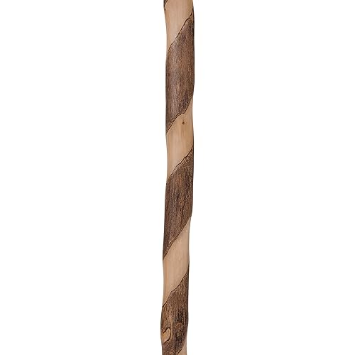 Brazos 48" Free Form American Hardwood Walking Stick for Men and Women, Made in The USA