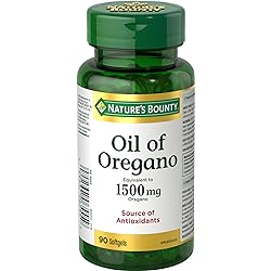 Nature's Bounty Oil of Oregano 1500 mg 90 Liquid Softgels Packaging May Vary