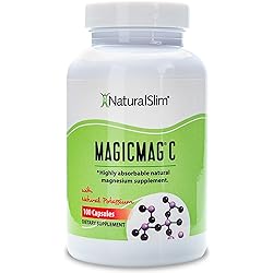 NaturalSlim MagicMag C Magnesium Citrate Capsules, 400 mg – Magnesium Supplement with Natural Potassium | Sleep Support, Heart Health, and Muscle Cramp Relief | Gluten-Free, 100 Capsules 1 Pack