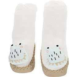 ABOOFAN 1 Pair Child Floor Socks Indoor Home Floor Slippers Cute Animal Socks Non Slip Grip Socks with Non Skid Soles for Kids