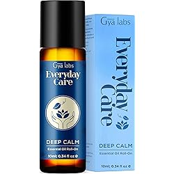 Gya Labs Deep Calm Essential Oil Roll On 10ml - Floral, Soothing Scent Calm Oil