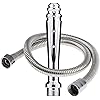 Metal Shower Heads-Deep Shower EnemaBag Cleaning System with 2 nozzles with 59" Shower hoseWith Water Tank Hook