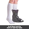 BraceAbility Replacement Sock Liner for Orthopedic Walking Boots | Medical Tube Socks to Wear Under Air Cam Walkers and Fracture Boot Casts High-Top Pack of 2