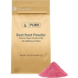 Pure Original Ingredients Beet Root Powder 2lb Smoothies, Rich Color, Non-GMO, Folate