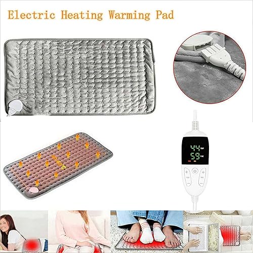 Heating Pad, Electric Heat Pad for Pain and Cramps Relief 23.6 X 11.8in Ultra Soft with Overheating Protection, 6 Heating Settings, Auto-Off, Machine Washable