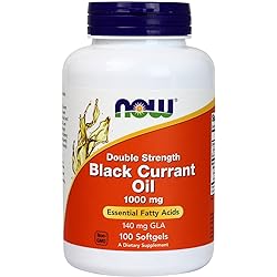 Now Foods Black Currant Oil 1000 mg - 100 Softgels 2 Pack