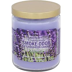 Smoke Odor Exterminator 13 oz Jar Candles Lavender Chamomile, Pack of 2