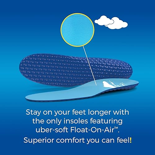 Dr. Scholl's Float-On-Air Insoles for Men, Shoe Inserts That Relieve Tired, Achy Feet with All Day Comfort, Men's 8-14