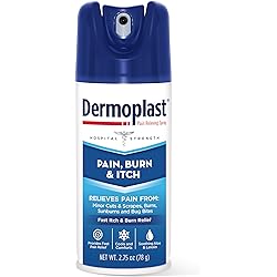 Dermoplast Pain, Burn & Itch Relief Spray for Minor Cuts, Burns and Bug Bites, 2.75 Oz Packaging May Vary