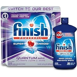 Finish Quantum 25ct Finish Jet-Dry Rinse-Aid 8.45oz