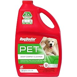 Rug Doctor Pet Carpet Cleaner, 96 oz., Pro-Enzymatic Formula with 3X Action - Cleans, Deodorizes, Deters Remarking, Concentrated Solution, Professional Grade for Pet Stains & Odors