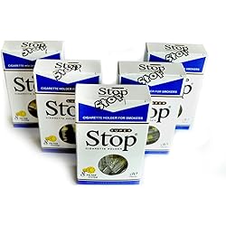 New and Improved Super Stop Disposable Cigarette Filters - 5 Packs Blue