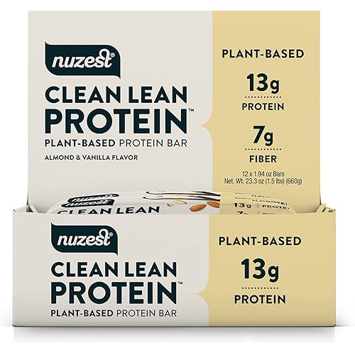 Nuzest Clean Lean Protein Bar - Almond & Vanilla, Box of 12