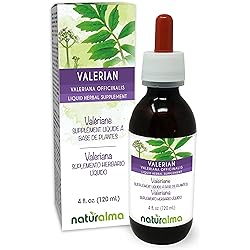 Valerian Valariana officinalis Root Alcohol-Free Tincture Naturalma | 4 fl oz Liquid Extract in Drops | Herbal Supplement | Vegan | Product of Italy