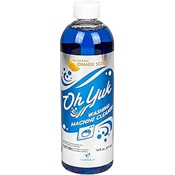 Oh Yuk Washing Machine Cleaner for All Washers Top Load, Front Load, HE and Non-HE, Natural Citrus Fragrance, Four Cleanings Per Bottle, Septic Safe, 16 Fl Oz