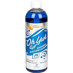 Oh Yuk Washing Machine Cleaner for All Washers Top Load, Front Load, HE and Non-HE, Natural Citrus Fragrance, Four Cleanings Per Bottle, Septic Safe, 16 Fl Oz
