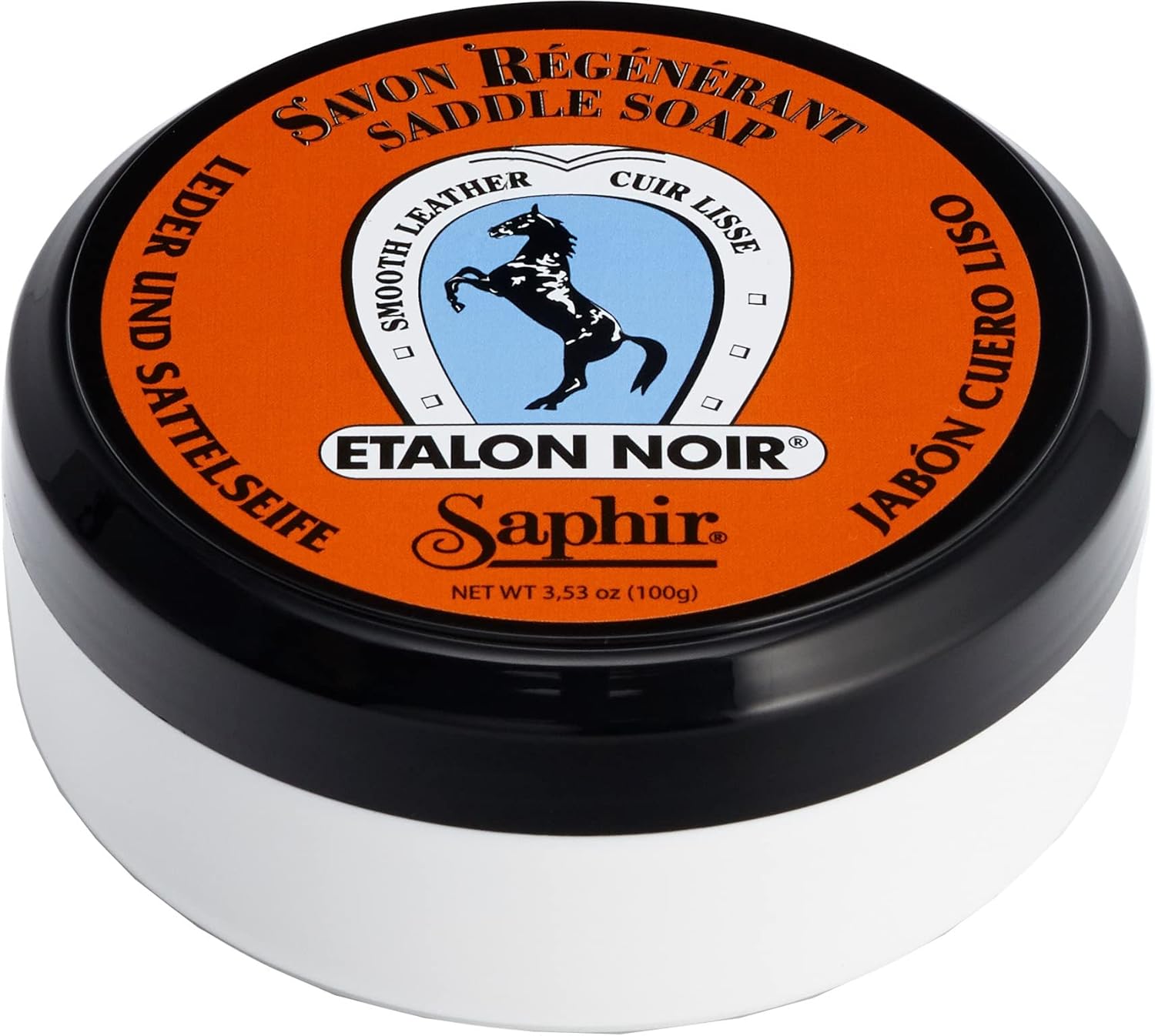 Saphir Etalon Noir Ointment Soap – Clean and Restore Saddle Leather