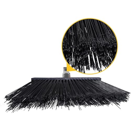 Yocada Heavy-Duty Broom Outdoor Commercial Perfect for Courtyard Garage Lobby Mall Market Floor Home Kitchen Room Office Pet Hair Rubbish 54Inch