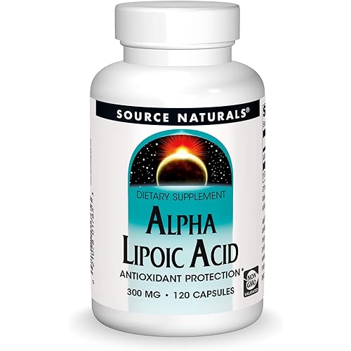 Source Naturals Alpha Lipoic Acid 300 mg Supports Healthy Sugar Metabolism, Liver Function & Energy Generation - 120 Capsules