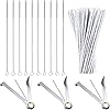 Cleaner Tamper Tool Set Include 3 Pieces Tamper Tool Reamer Tamper Pokers Tool 100 Pieces Bristle Cleaner and 10 Pieces Drinking Straw Cleaning Brush for Your Daily Use