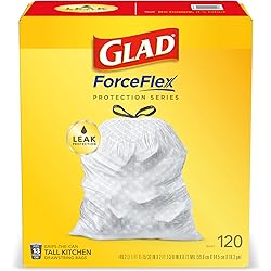 Glad Protection Series ForceFlex Drawstring 13 Gallon 1120ct