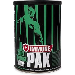 Animal Immune Pak - Zinc, Vitamin C, Vitamin D, Olive Leaf Extract, Black Pepper Extract and More, Immune Pill Packs, 30 Count