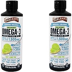 Barlean's Key Lime High Potency Omega 3, 16 Fluid Ounce, 2 Pack