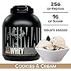 Animal Whey Isolate Whey Protein Powder, Isolate Loaded for Post Workout and Recovery, Cookies & Cream, Cookies & Cream, 4 Pound, 64 Oz