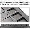 Ruedamann Threshold Ramp, Durable Solid Rubber with 2200lbs Load Capacity, Non-Skid and Anti-Slip Surface, Wheelchair Ramp for Doorways and Bathroom 1.5 Inch Rise