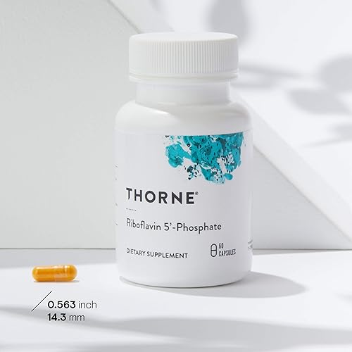Thorne Riboflavin 5'-Phosphate - Bioactive Form of Vitamin B2 for Methylation Support - 60 Capsules
