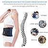 6xigouma Decompression Back Belt - Lumbar Support Belt for Men & Women Lower Back Pain Relief, Back Traction Device Fits Waist Size 29-49 Inches Blue