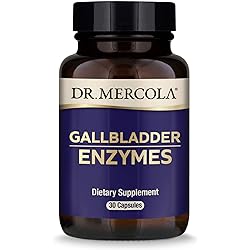 Dr. Mercola Gallbladder Enzymes Dietary Supplement, 30 Servings 30 Capsules, Supports Digestive Health, Non GMO, Soy Free, Gluten Free