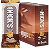 Nick's Smak Bar, Refrigerated Protein Bar, No Added Sugar, Keto Snack, 13g Protein, Meal Replacement Bar, Healthy Snack Bar, 6g net carbs, 8 Count, Hazelnut Chocolate
