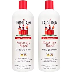 Fairy Tales Rosemary Repel Lice Shampoo- Daily Kids Shampoo for Lice Prevention - 32 oz -2 Pack