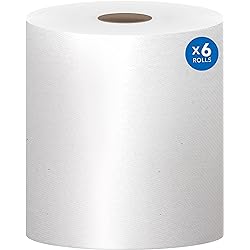 Scott® Essential Universal High-Capacity Hard Roll Towels 01005, with Absorbency Pockets™, 1.5 Core, White, 1,000'Roll, 6 RollsCase, 6,000'Case