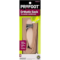 PROFOOT Orthotic Sock Washable Supportive Insole, 1 Pair