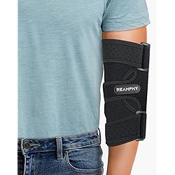 Elbow Brace,Comfortable Night Elbow Sleep Support,Elbow Splint, Adjustable Stabilizer with 2 Removable Metal Splints for Cubital Tunnel Syndrome,Tendonitis,Ulnar Nerve,Tennis,Fits for Men and Women
