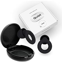 Loop Quiet Ear Plugs for Noise Reduction – Super Soft, Reusable Hearing Protection in Flexible Silicone for Sleep, Noise Sensitivity & Flights - 8 Ear Tips in XSSML – 27dB Noise Cancelling – Black