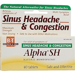 Boericke & Tafel Alpha SH Sinus Headache - 40 Tablets