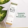 Nature’s Bounty Vitamin B12 5000 Mcg Sublingual Liquid, Cardiovascular Health & Cellular Energy Support, 2 Fl Oz 1 Count