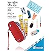 PracMedic Bags Epipen Carry Case- Insulated Medical Case for 2 Epi Pens or Auvi Q, Inhaler, Nasal Spray, Allergy Meds, Diabetic Supplies, Travel Medicine Kit for Emergencies, Updated Model Red