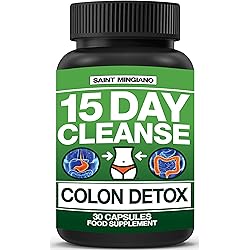 15 Day Cleanse | Colon Detox with Natural Laxative for Constipation & Bloating. 30 Pills to Detoxify & Boost Energy | Extra-Strength Senna Leaf Supplements | Strong for Some People