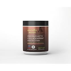 Healthier Motion Collagen Powder with MCT Oil – 15.87Oz Keto Chocolate Protein Powder – All Natural Non-GMO Keto Creamer – Non-Lumpy Delicious Taste - Ideal for Low Carb Diet, Keto, Paleo