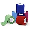 Medpride Self Adhesive Bandage Wrap 16 Rolls - Athletic Flex Tape First Aid - Self Adhering Knee Ankle Wrist Bandage Wraps - Cohesive Elastic Flexible Breathable - 2''x 5 Yards – 6 Colors