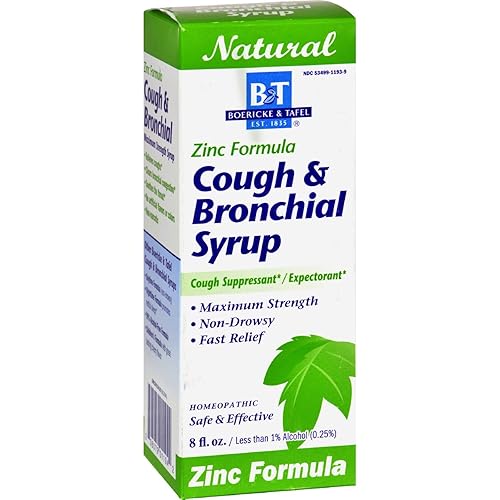 Boericke & Tafel Cough and Bronchial Syrup with Zinc - 8 fl oz