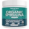 Organic Spirulina Powder: 4 Organic Certifications - Certified Organic by USDA, Ecocert, Naturland & OCIA - Vegan Farming Process, Non-Irraditated, Max Nutrient Density 8 oz.