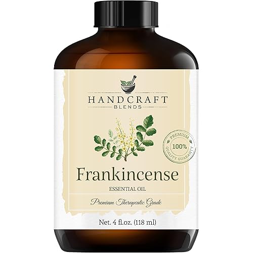 Handcraft Frankincense Essential Oil - 100% Pure & Natural - Premium Therapeutic Grade with Premium Glass Dropper - Huge 4 fl. Oz