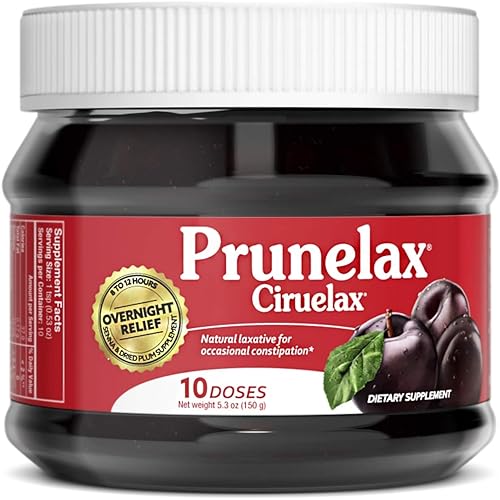 Prunelax Ciruelax Natural Laxative Regular for Occasional Constipation, Jam, 5.3 oz, Red