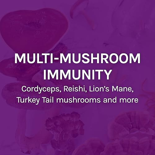 Host Defense, MyCommunity Capsules, Advanced Immune Support, Mushroom Supplement with Lion’s Mane, Reishi, Vegan, Organic, 120 Capsules 60 Servings